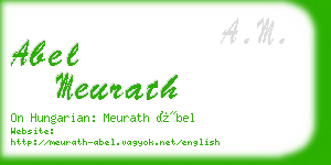 abel meurath business card